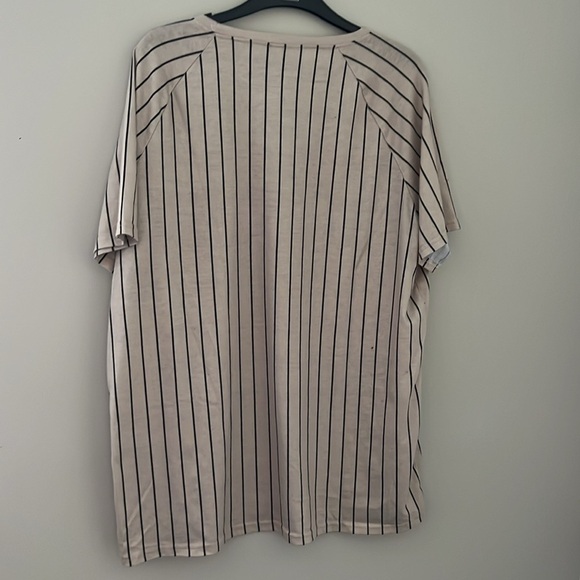 Beige Striped Men's Shirt - Picture 2 of 4